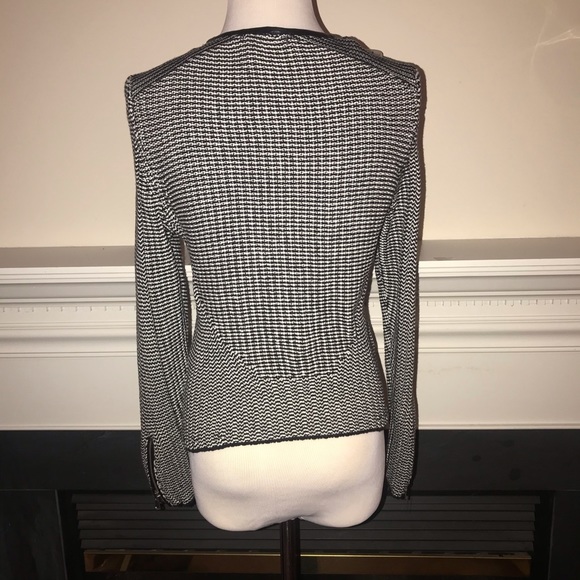 H&M Jackets & Coats Hm Knit Herringbone Zipfront Jacket Poshmark